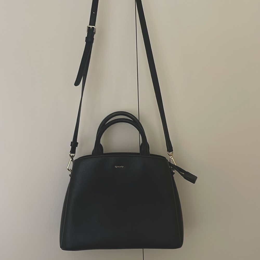 DKNY black Paige Medium Satchel